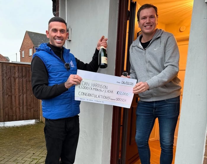 Dan Harrison - £1K Per Month For 1 Year