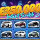 £350,000 Lucky Dip Cyber Scratch - Cash or Cars