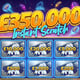 £350,000 Lucky Dip Cyber Scratch - Cash or Cars