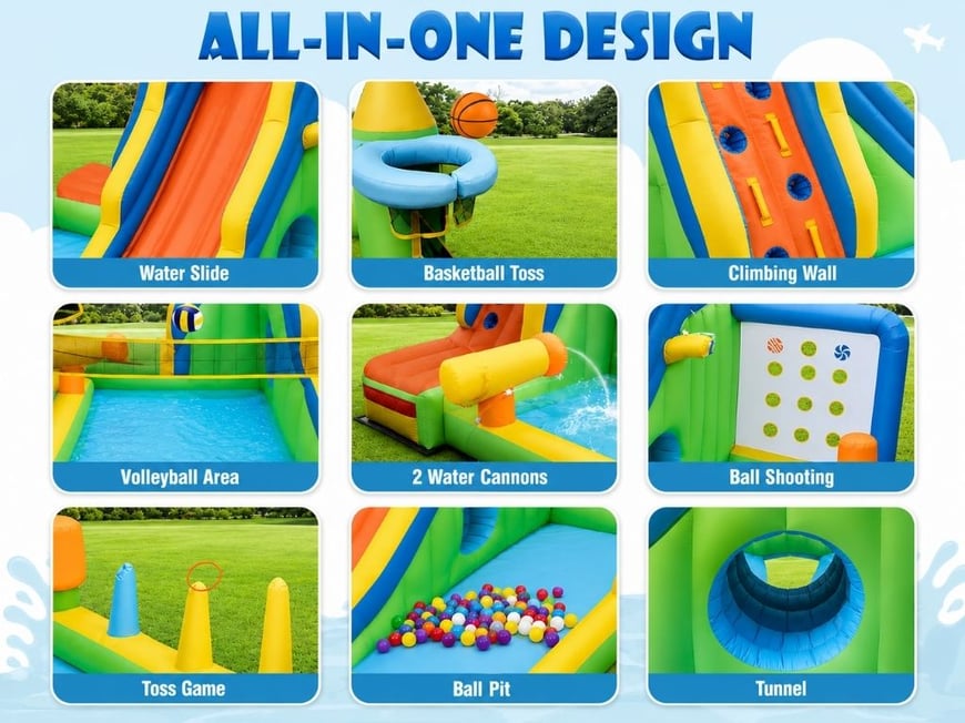 QUICK FIRE: INFLATABLE GIANT WATER PARK